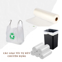 Túi tự hủy - Các loại túi tự hủy phổ biến trong siêu thị: T-shirt - Roll xé -Rác sinh học