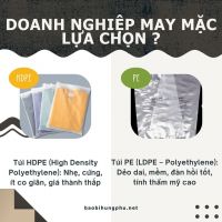 So sánh túi HDPE và túi PE trong ngành may mặc - Doanh nghiệp nên chọn loại nào